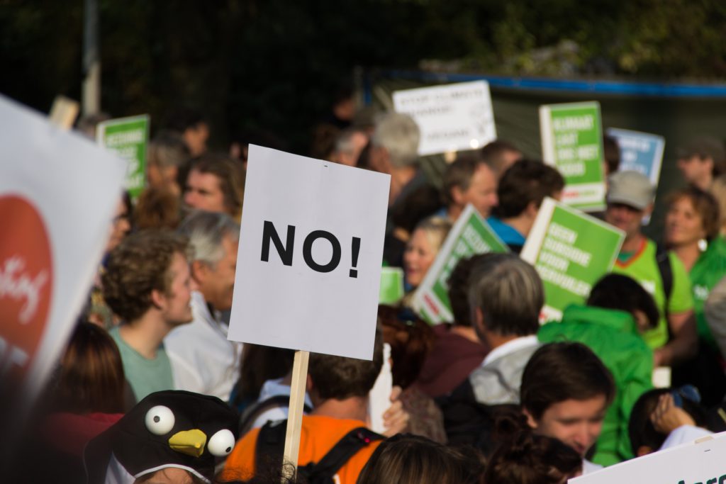 En demonstration