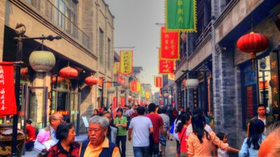 En gata i Beijing.