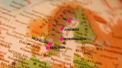 Karta över Sverige